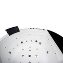 Hydrosan DELLA 916 Hydromassage-Badewanne mit schwarzer Verkleidung 170x170 cm