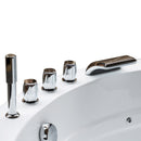 Hydrosan DELLA 916 Hydromassage-Badewanne mit schwarzer Verkleidung 170x170 cm