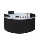 Hydrosan DELLA 916 Hydromassage-Badewanne mit schwarzer Verkleidung 170x170 cm