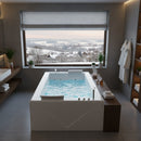Hydrosan DIABLO 666 EINBAU-WHIRLPOOL-BADWANNE, WEISS, 180x150 CM + VERKLEIDUNG