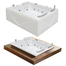 Hydrosan DIABLO 666 EINBAU-WHIRLPOOL-BADWANNE, WEISS, 180x150 CM + VERKLEIDUNG