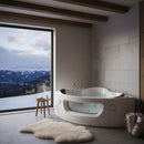 Hydrosan FLORES 601 WEISSE HYDRO-MASSAGE-BADWANNE 140x140 CM