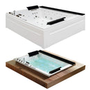 Hydrosan KALAMBO 914 Hydromassage-Badewanne mit schwarzer Verkleidung 190x150 cm