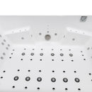Hydrosan KARI 942 WEISSE HYDRO-MASSAGE-BADEWANNE 180x120 CM