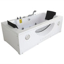 Hydrosan Hydromassage-Badewanne mit Heizung Levante 659H Weiß 180x90 cm