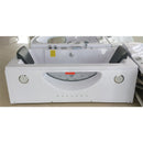 Hydrosan Hydromassage-Badewanne mit Heizung Levante 659H Weiß 180x90 cm
