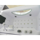 Hydrosan Hydromassage-Badewanne mit Heizung Levante 659H Weiß 180x90 cm