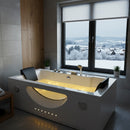 Hydrosan Hydromassage-Badewanne mit Heizung Levante 659H Weiß 180x90 cm