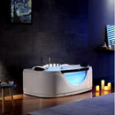 Hydrosan PARMA 924 WEISSE HYDRO-MASSAGE-BADWANNE 160x88 CM