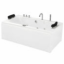 Hydrosan RAMONA 640 WEISSE HYDRO-MASSAGE-BADEWANNE 180x90 CM