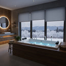 Hydrosan RAMONA 640 WEISSE HYDRO-MASSAGE-BADEWANNE 180x90 CM