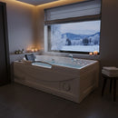 Hydrosan RAMZES 634 WEISSE HYDRO-MASSAGE-BADWANNE 168x85 CM