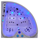 Hydrosan ROMA 764 Hydromassage-Badewanne links, weiß, 150 x 150 cm