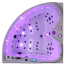 Hydrosan ROMA 764 Hydromassage-Badewanne links, weiß, 150 x 150 cm