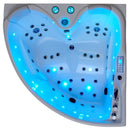 Hydrosan ROMA 764 Hydromassage-Badewanne links, weiß, 150 x 150 cm