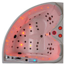 Hydrosan ROMA 764 Hydromassage-Badewanne links, weiß, 150 x 150 cm