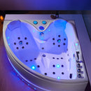 Hydrosan ROMA 764 Hydromassage-Badewanne links, weiß, 150 x 150 cm