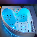 Hydrosan ROMA 764 Hydromassage-Badewanne links, weiß, 150 x 150 cm