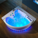 Hydrosan ROMA 764 Hydromassage-Badewanne links, weiß, 150 x 150 cm