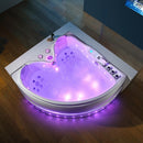 Hydrosan ROMA 764 Hydromassage-Badewanne links, weiß, 150 x 150 cm