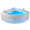 Hydrosan ROMA 764 Hydromassage-Badewanne links, weiß, 150 x 150 cm