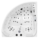 Hydrosan ROMA 764 RECHTS WEISS HYDRO-MASSAGE-BADEWANNE 150x150 CM