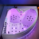 Hydrosan ROMA 764 RECHTS WEISS HYDRO-MASSAGE-BADEWANNE 150x150 CM