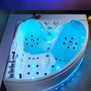 Hydrosan ROMA 764 RECHTS WEISS HYDRO-MASSAGE-BADEWANNE 150x150 CM