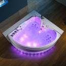 Hydrosan ROMA 764 RECHTS WEISS HYDRO-MASSAGE-BADEWANNE 150x150 CM