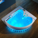 Hydrosan ROMA 764 RECHTS WEISS HYDRO-MASSAGE-BADEWANNE 150x150 CM