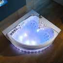 Hydrosan ROMA 764 RECHTS WEISS HYDRO-MASSAGE-BADEWANNE 150x150 CM