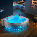 Hydrosan ROMA 764 RECHTS WEISS HYDRO-MASSAGE-BADEWANNE 150x150 CM