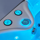 Hydrosan ROMA 764 RECHTS WEISS HYDRO-MASSAGE-BADEWANNE 150x150 CM