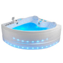 Hydrosan ROMA 764 RECHTS WEISS HYDRO-MASSAGE-BADEWANNE 150x150 CM