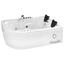 Hydrosan Hydromassage-Badewanne mit Heizung Carmen 631LH Links Weiß 180x120 cm