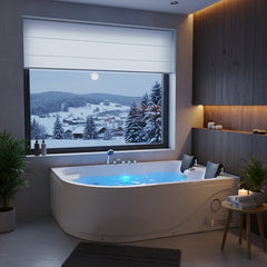 Hydrosan Hydromassage-Badewanne mit Heizung Carmen 631LH Links Weiß 180x120 cm – Vorschau 2