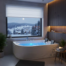 Hydrosan Hydromassage-Badewanne mit Heizung Carmen 631LH Links Weiß 180x120 cm