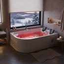 Hydrosan Hydromassage-Badewanne mit Heizung Carmen 631LH Links Weiß 180x120 cm