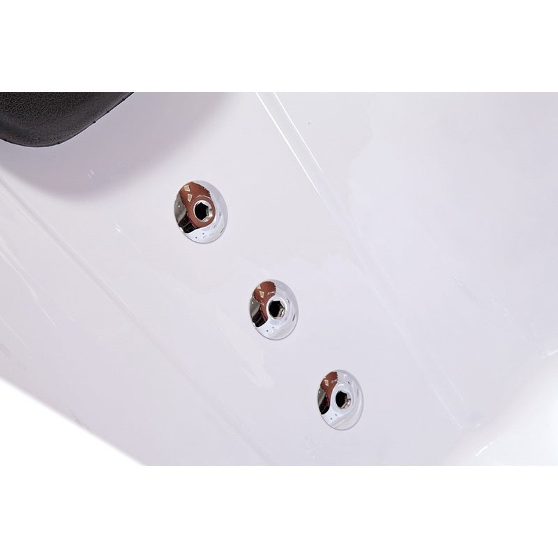 Hydrosan Hydromassage-Badewanne mit Heizung Carmen 631LH Links Weiß 180x120 cm