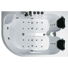 Hydrosan Hydromassage-Badewanne mit Heizung Carmen 631LH Links Weiß 180x120 cm – Vorschau 3