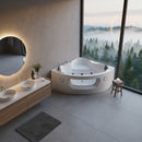 Hydrosan Whirlpool-Badewanne mit Heizung FLORES 601H weiß 140x140 cm
