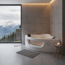 Hydrosan Whirlpool-Badewanne mit Heizung FLORES 601H weiß 140x140 cm