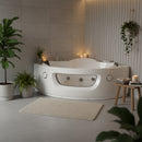 Hydrosan Whirlpool-Badewanne mit Heizung FLORES 601H weiß 140x140 cm