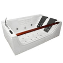 Hydrosan Hydromassage-Badewanne mit Heizung IMPERIA 610H Weiß 180x120 cm