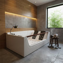 Hydrosan Hydromassage-Badewanne mit Heizung IMPERIA 610H Weiß 180x120 cm