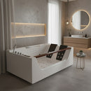 Hydrosan Hydromassage-Badewanne mit Heizung IMPERIA 610H Weiß 180x120 cm