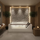 Hydrosan Hydromassage-Badewanne mit Heizung IMPERIA 610H Weiß 180x120 cm