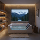 Hydrosan Hydromassage-Badewanne mit Heizung IMPERIA 610H Weiß 180x120 cm