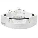 Hydrosan Hydromassage-Badewanne mit Heizung ORINO 632BH 157x157 cm
