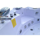 Hydrosan Hydromassage-Badewanne mit Heizung ORINO 632BH 157x157 cm